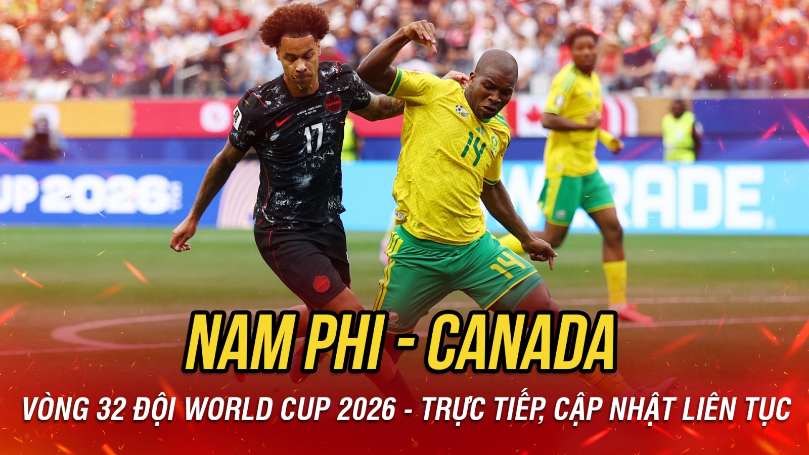 Trực tiếp Nam Phi 0-0 Canada: Modiba cứu thua trên vạch vôi